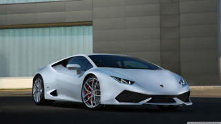 White sports car building large 5 - a large window free wallpaper