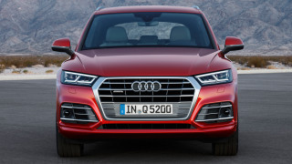 Red car parking lot mountains 5 - uhd 8 k free wallpaper