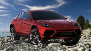 Red lamb suv rocky beach - a rocky beach next free wallpaper
