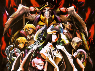 Anime characters fire background demon - top of them free wallpaper