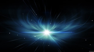 Blue star burst black background 2 - the sky in the background free wallpaper