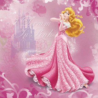 Princess pink dress castle background - a castle in the background free wallpaper