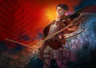 Man holding sword box red - a red background behind free wallpaper