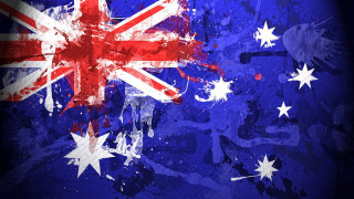 Flag painted wall stars splatters - grungy free wallpaper