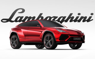 Red lamb suv logo wall - bernardo cavallino free wallpaper for desktop