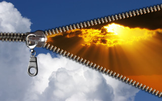 Zipper open sun sky keychain 2 - surrealistic free wallpaper