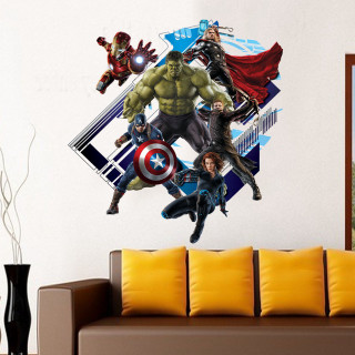 Living room avengers mural artgerm - autodestructive art free wallpaper