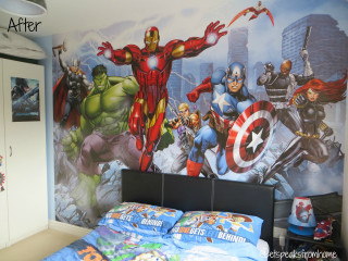 Avengers captain america bedroom mural - a bedroom free wallpaper