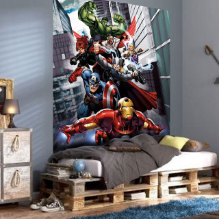 Bedroom avengers wallmural artgerm marvel - a photorealistic painting free wallpaper