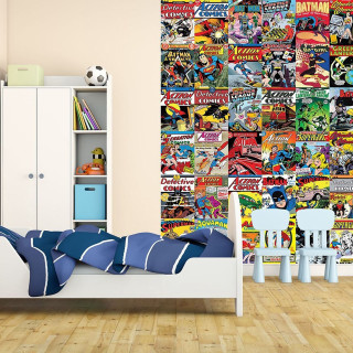 Bedroom bed bookshelf comicbooks wall - allen tupper true free wallpaper