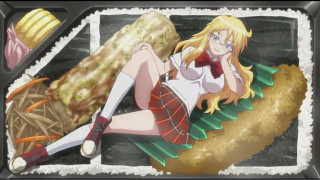 Girl laying food knife hand - a piece of food free wallpaper