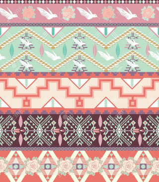 Colorful pattern birds flowers stock - bird free wallpaper