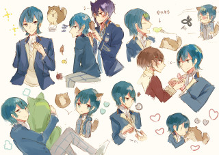 Anime characters expressions faces body - a bunch of anime characters free wallpaper