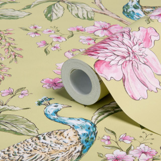 Floral peacock wallpaper design colorful - free bird wallpaper