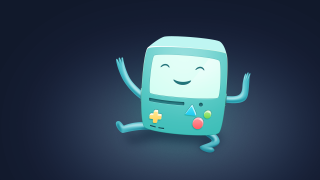 Cartoon character running smiling camera - anton fadeev free wallpaper
