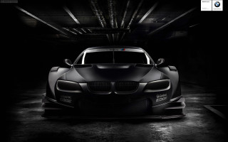 Black car red light garage 2 - a dark garage free wallpaper