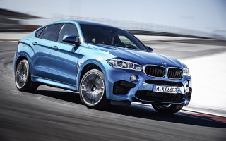 Blue bmw suv driving track - a track free wallpaper