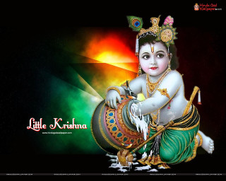 Little lord sitting drum colorful - a drum free wallpaper