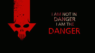Red black poster skull arrow - a skull free wallpaper