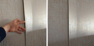 Hand wall curtain light space - a curtain free wallpaper