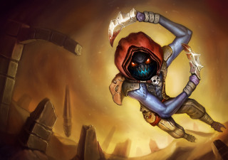 Space suit skull hammer sky - brom free wallpaper