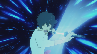 Afrofuturism man sword blue light - afrofuturism free wallpaper