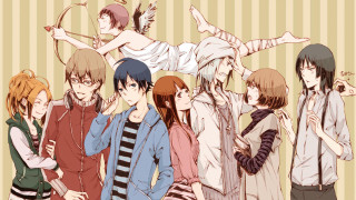 Group people striped wallpaper bow - striped free wallpaper