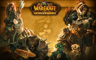 Warcraft characters group wallpaper map - a map free wallpaper