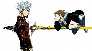 Anime characters swords couple standing - sword free wallpaper