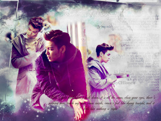 Man woman poster words sky - choi buk free wallpaper for desktop