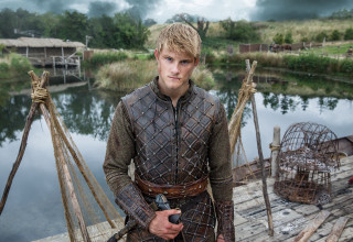 Medieval man dock lake bird - ada gladys killins free wallpaper