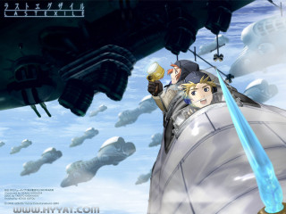 Cartoon man flying plane sword - ed benedict free wallpaper