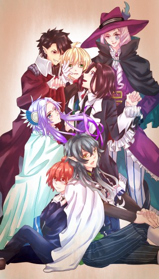 Costume party people hats sitting - madhouse free wallpaper