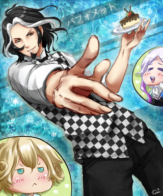 Cartoon character holding cake woman - a piece of cake free wallpaper