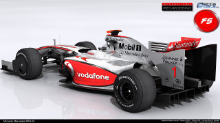 Red white race car stripes - the front of the car free wallpaper