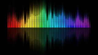 Colorful black background rainbow pattern - beeple free wallpaper