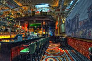 Bar stools bar top interior - delaunay free wallpaper