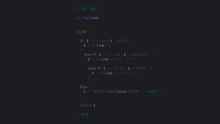Black background green red text 2 - ascii art free wallpaper