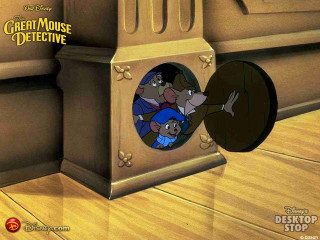 Cartoon mouse hole wall caption - great free wallpaper