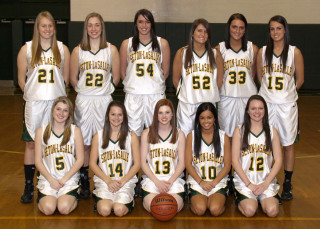 Girls basketball players court group - a court free wallpaper