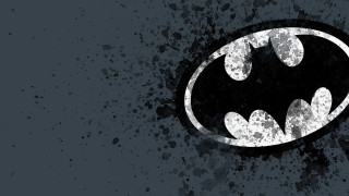 Batman symbol black background paint 3 - a batman symbol free wallpaper