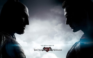 Batman superman movie poster logo - left free wallpaper