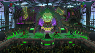 Cartoon stage alien face crowd - dr. atl free wallpaper