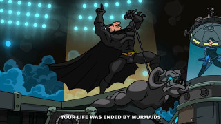 Batman cartoon flying stage bat - benjamin marra free wallpaper