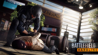 Man police officer takedown battlefield - concept art free wallpaper