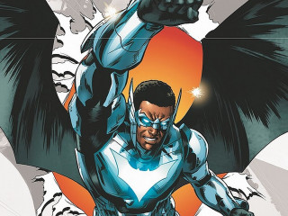 Man blue white suit bat - everett warner free wallpaper