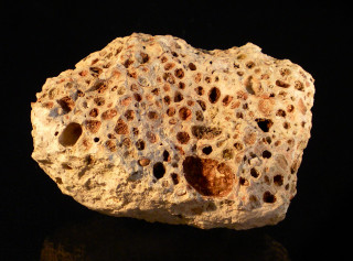 Rock holes black surface reflection - real life skin free wallpaper