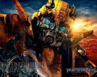 Movie poster first film release - a giant robot in the background free wallpaper