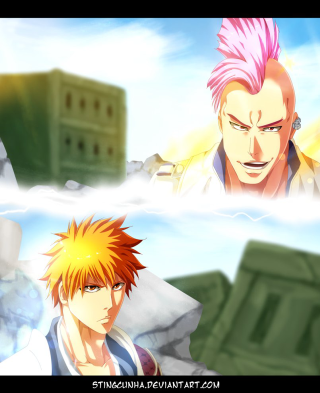 Anime characters building sky clouds - a scene free wallpaper