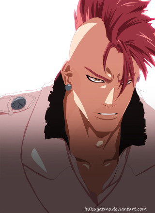Man red hair black shirt 2 - a serious look free wallpaper